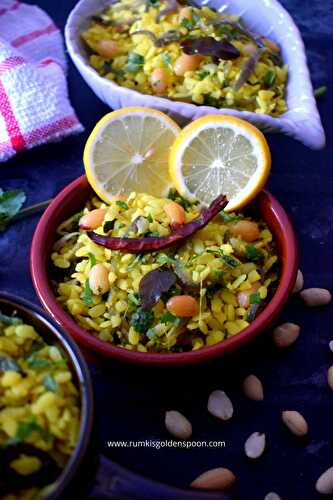 Kanda Poha - Maharashtrian Breakfast - Rumki's Golden Spoon