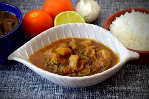 Khatta meetha baingan | Khatte baingan | Sweet and sour eggplant curry - Rumki's Golden Spoon