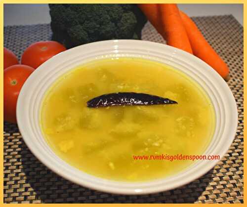 Kheera Moong Dal | Cucumber-Yellow Lentils Soup - Rumki's Golden Spoon