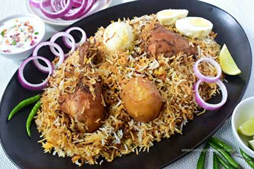 Kolkata chicken biryani | Bengali chicken biryani recipe | Bengali style chicken biryani - Rumki's Golden Spoon