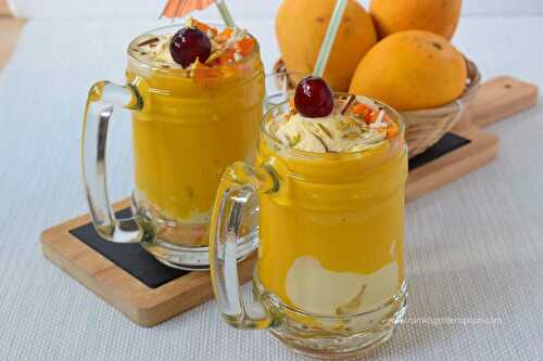 Mango mastani recipe | Mastani cold drink | Mastani drink recipe | How to make mango mastani - Rumki's Golden Spoon