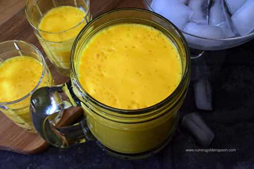 Mango milkshake recipe | Mango milk shake | How to make mango shake | Mango shake recipe - Rumki's Golden Spoon