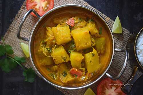 Marrow Curry | Vegetarian Marrow Recipes - Rumki's Golden Spoon
