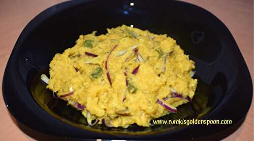Masoor Dal bharta | Mashed Red Lentils Curry - Rumki's Golden Spoon