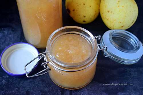 Pear jam recipe | Pear jam recipe no pectin | How to make pear jam - Rumki's Golden Spoon