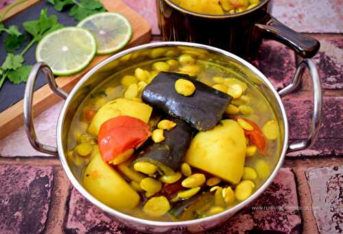 Shimer Bichir Dal | Broad Beans recipe Indian | Lima Beans Curry - Rumki's Golden Spoon