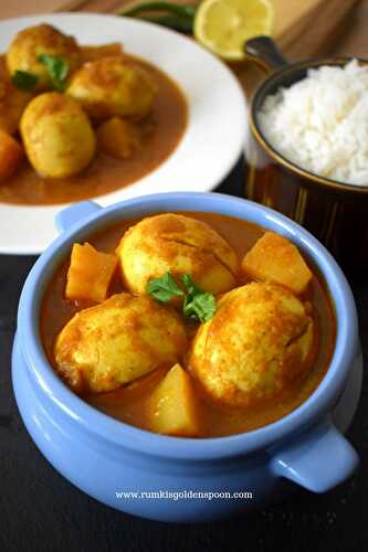 Spicy Egg Curry - Rumki's Golden Spoon