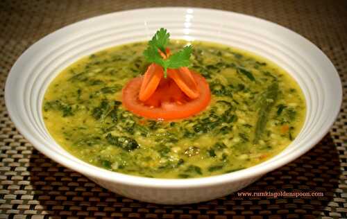 The Best Moong Dal Palak | Indian Dahl with Spinach - Rumki's Golden Spoon