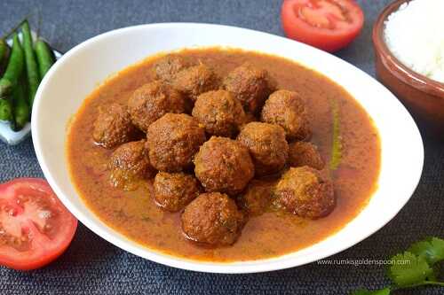 Chital macher kofta curry | Chital macher recipe | Macher kofta curry