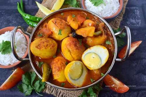 Dimer dalna | Dimer jhol | Bengali egg curry