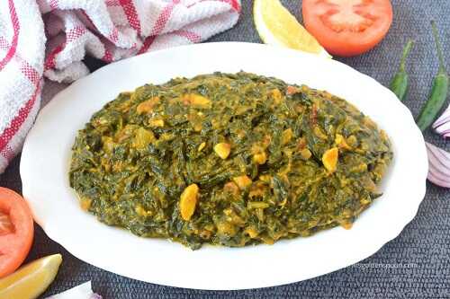 Palak nu shaak | Palak ni bhaji | Gujarati spinach curry