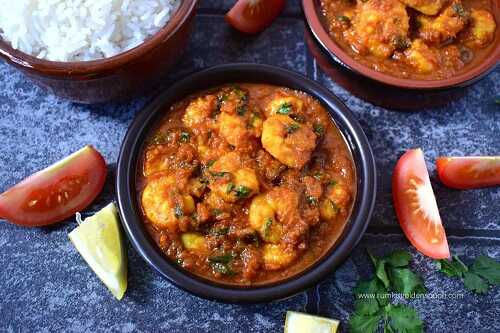 Prawn masala recipe| Prawn masala curry| How to make prawn masala