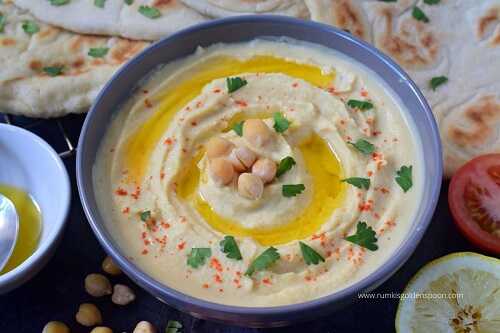 The best hummus recipe | Hummus recipe vegan | How to make hummus without a food processor