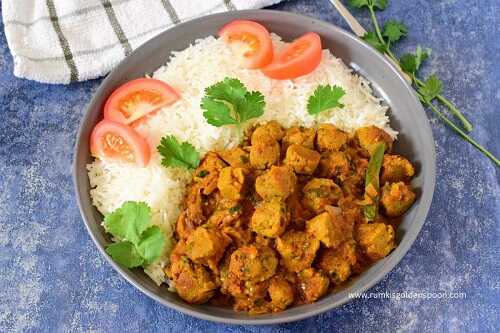 Meal maker curry | Soya chunks curry recipe| Soya chunks recipe Indian