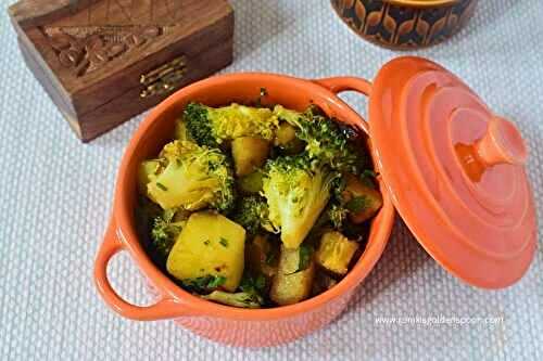 Broccoli bhaji recipe | Potato broccoli stir fry | Broccoli recipes Indian