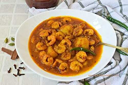 Chingri macher jhol | Bengali prawn curry | Chingri macher dalna