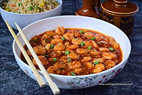 Asian chilli garlic prawns | Garlic prawns Chinese recipe | Asian prawns recipe