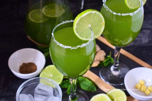 Pudina shikanji | Lemon Pudina drink | How to make Pudina Shikanji