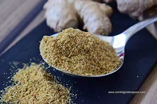 Homemade ginger powder | Ginger powder recipe | How to make ginger powder