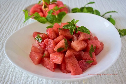 Watermelon chaat | Watermelon recipes Indian