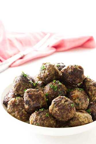 Beef and Sausage Meatballs