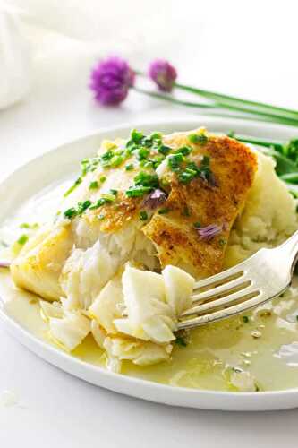 Broiled Cod with Chive Butter