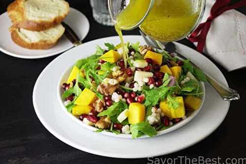 Couscous, Arugula Salad with Pomegranates