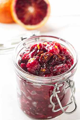 Cranberry Chutney with Fig and Blood Orange