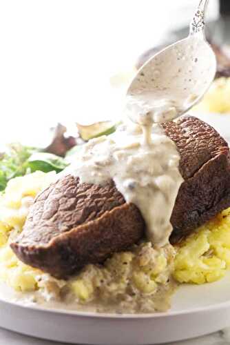 Creamy peppercorn sauce