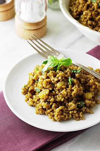 Einkorn Coconut Curry Risotto