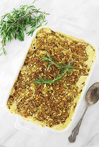 Einkorn Pasta Bake with Cheese and Leeks