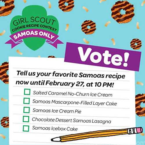 Girl Scout Samoas Cookie Contest
