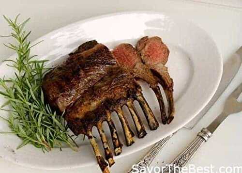 Grilled Rack of Lamb with Mint Pesto