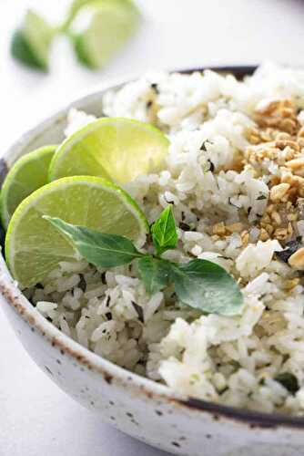 Instant Pot Basil Lime Rice
