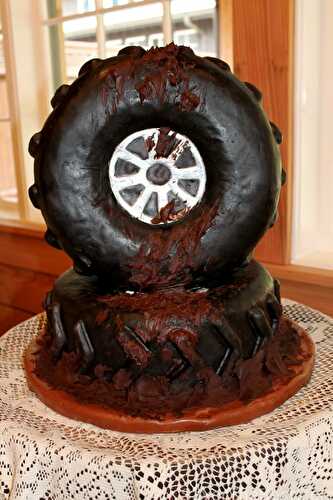 Muddy Tire Cake (Groom's Cake)