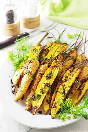 Mustard-Dill Roasted Carrots