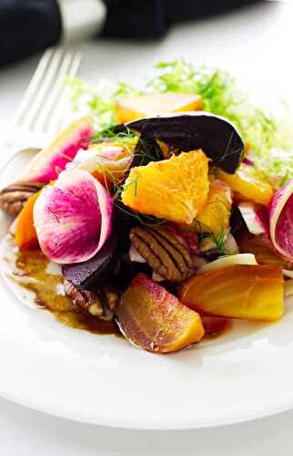 Roasted Beet Salad with Fennel and Radish