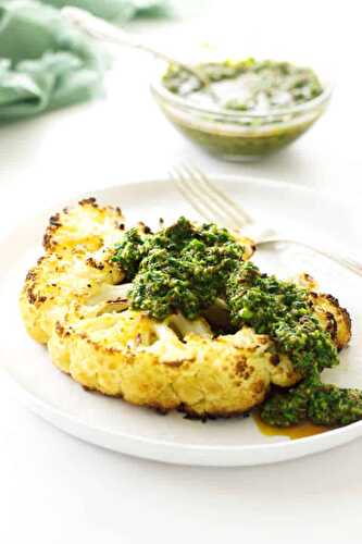 Roasted Cauliflower Steaks (video)