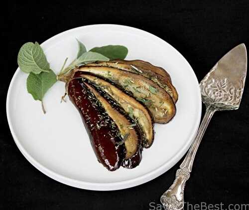 Roasted Eggplants with Fresh Herbs
