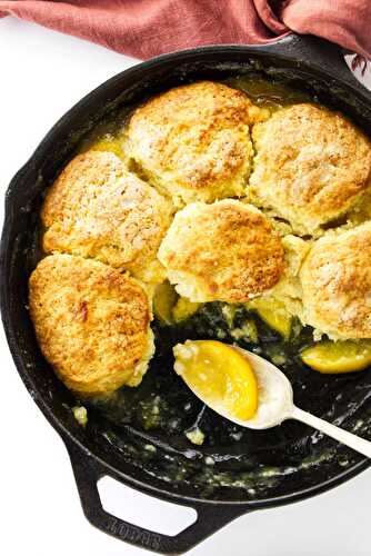 Skillet Peach Cobbler