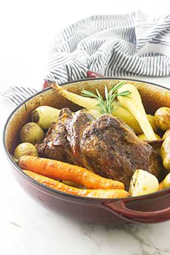 Slow-Roasted Lamb Shoulder and Root Vegetables