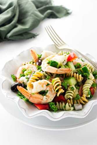 Tri-Colored Pasta Salad with Shrimp