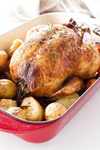 Whole Roasted Chicken and Vegetables