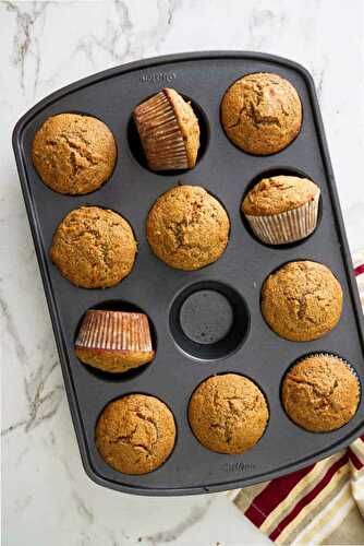 Whole Wheat Carrot Spelt Muffins