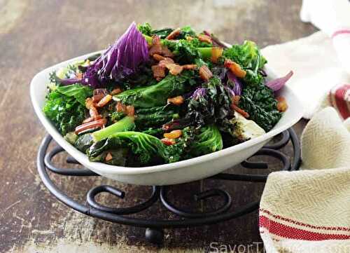 Wilted Greens with Bacon