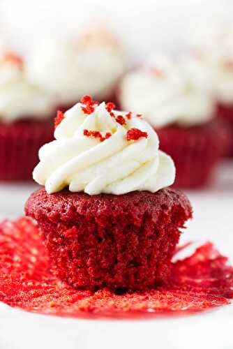 Regular and Mini Red Velvet Cupcakes