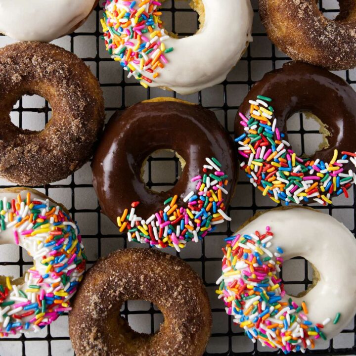 Baked Sourdough Cake Donuts