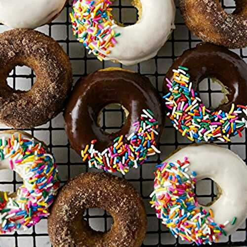 Baked Sourdough Cake Donuts