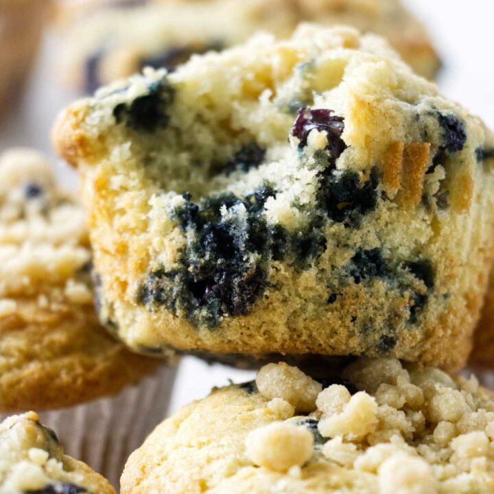 Sourdough Blueberry Muffins