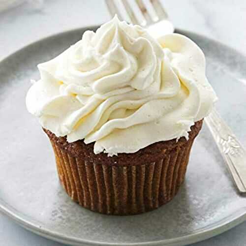 Pumpkin Cupcakes with Ermine Frosting